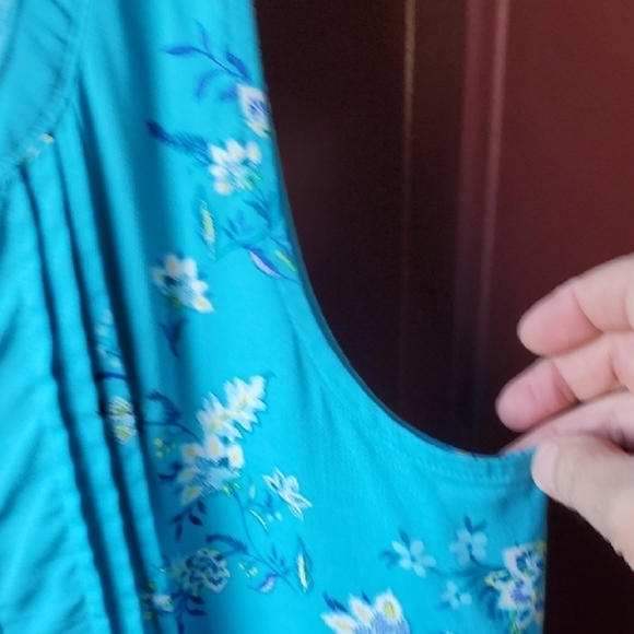 Croft & Barrow Blue Blouse Elegant Top - Picture 5 of 9